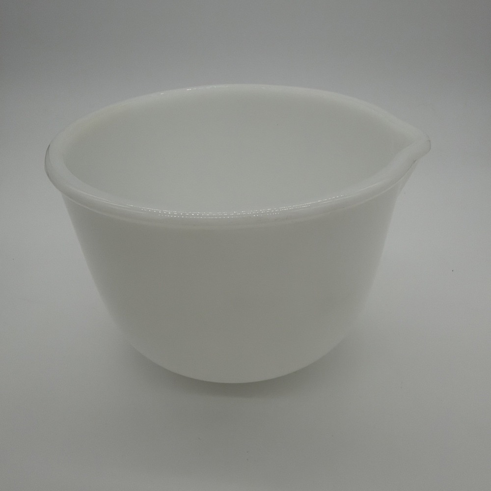 Vtg GlasBake Milkglass Mixing‎ Bowl For Sunbeam #25 Small Pour Spout Excellent